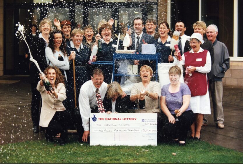 St Andrews University lottery winners in 1999.