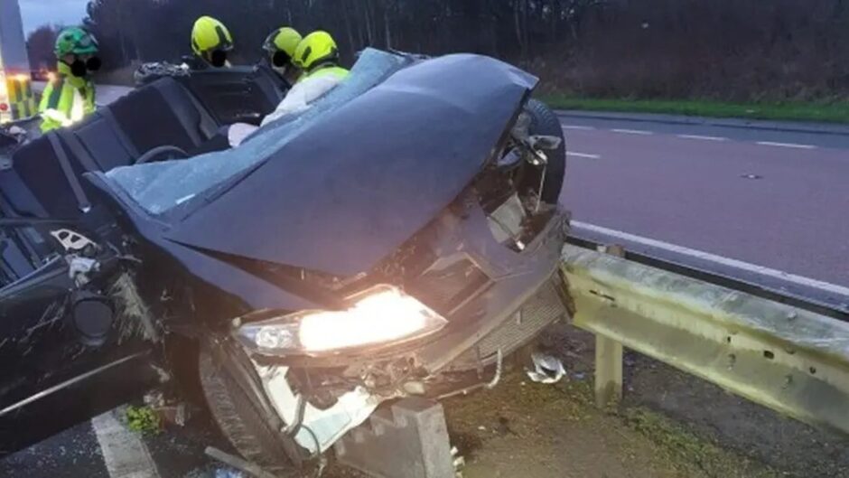 Crash on the A92 in Fife