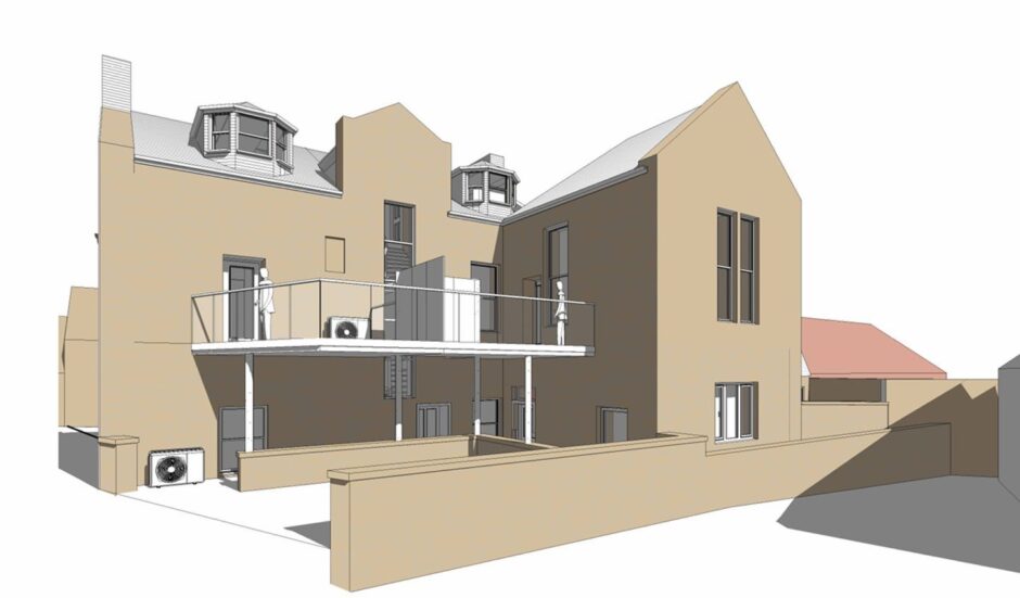 Flats plan for former Brechin council offices.