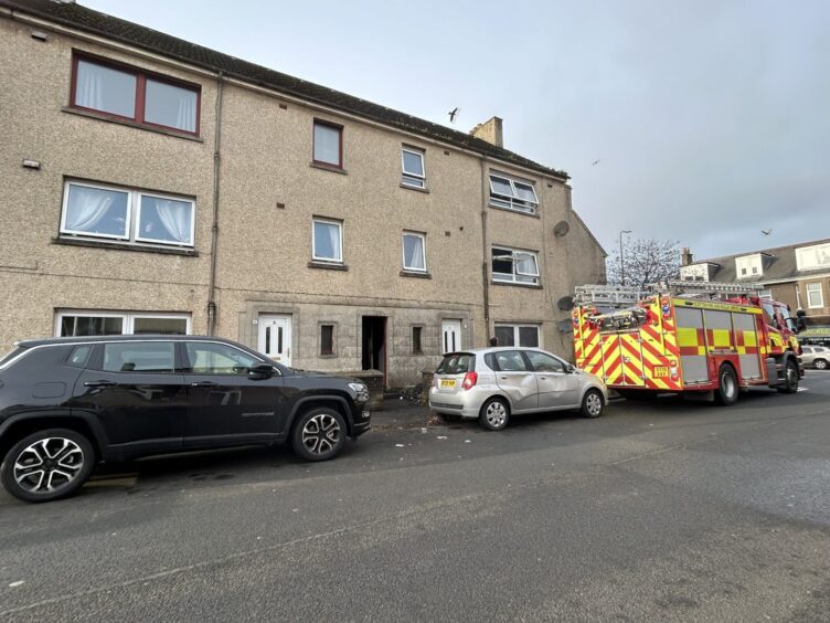 Officers returned to the Buller Street flats on Wednesday.