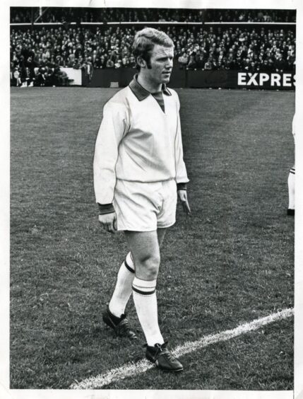 Kenny Aird at Muirton Park in 1969.