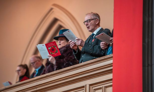 Dundee Remembrance Sunday. Image: Elliott Cansfield