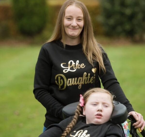 Arbroath mum Kate with her daughter Cally