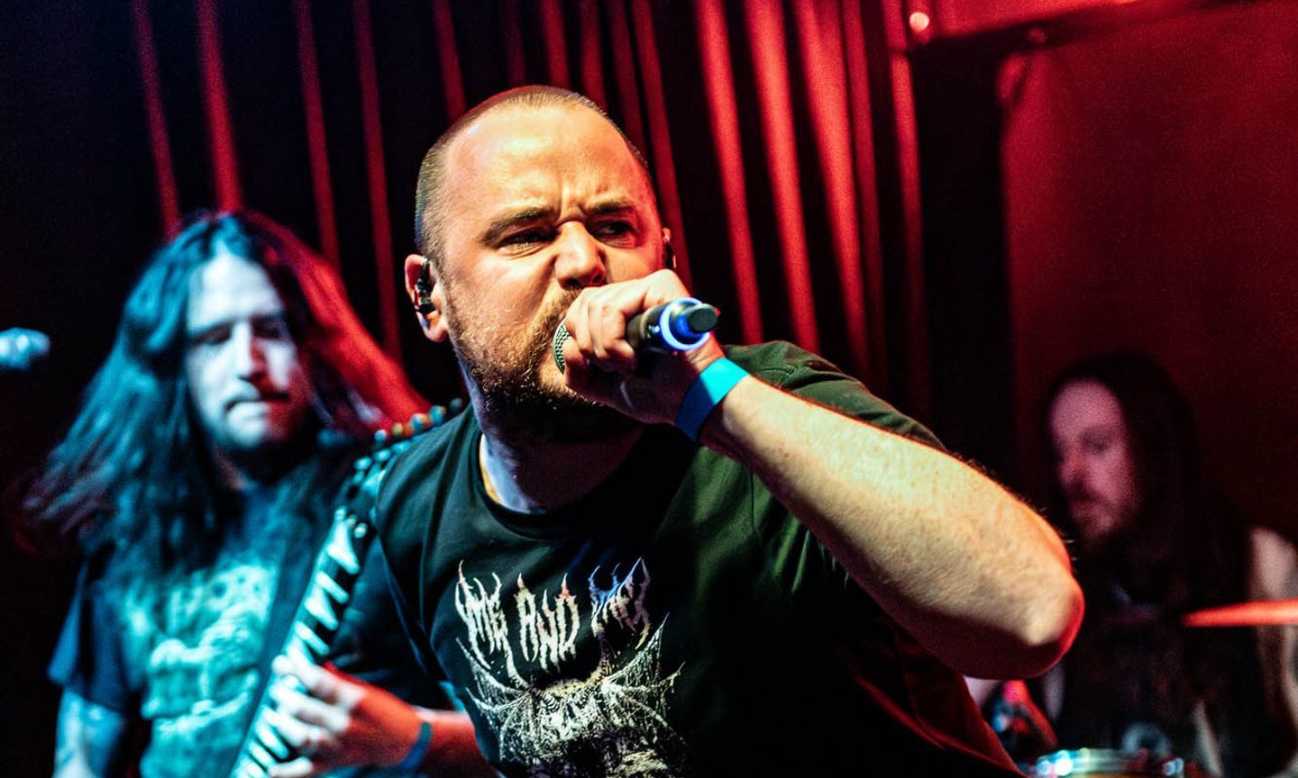 To go with story by Rebecca Baird. Metalfest 2024  Picture shows; Catalysis rocking out at a gig in Glasgow. . na. Supplied by Image: Barrie Douglas (must credit) Date; Unknown