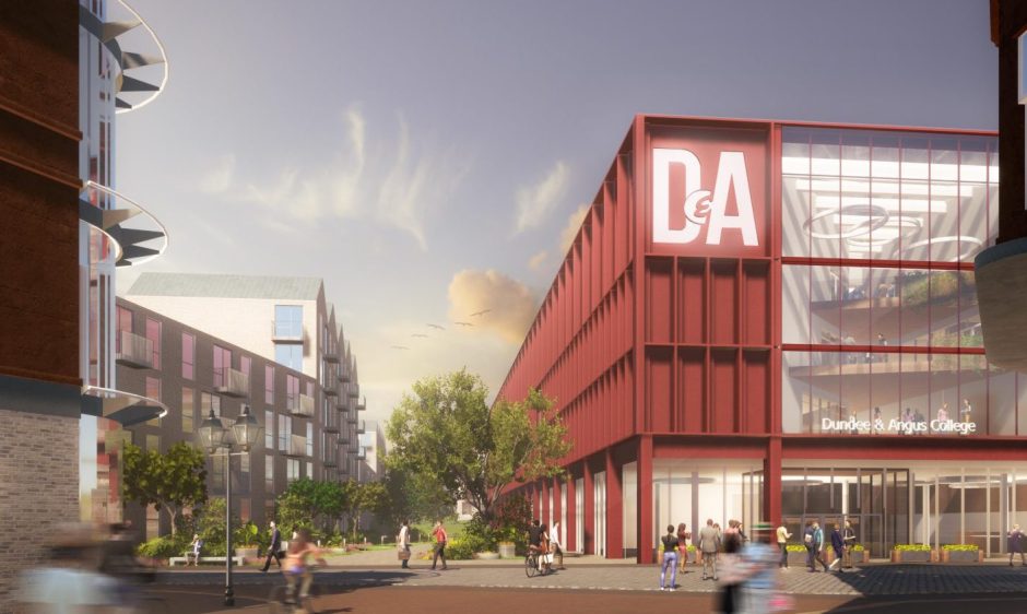 How new Dundee city centre campus could look if college completes Wellgate takeover. Image: BDP