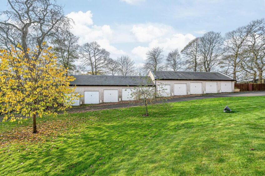 The home boasts a garage.