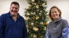 Corporate Christmas Tree Company Ltd founders Charlie and Fiona Cameron. Image: Supplied