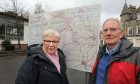 Pam Green and David Bee from the Dunkeld and Birnam Junctions Action Group. Image: Gareth Jennings/DC Thomson.