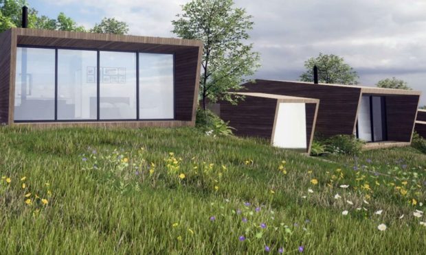 How the Guthrie Hill Retreats glamping pods will look. Image: Glampitect