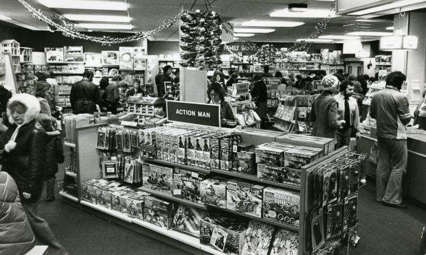 Christmas shopping at John Menzies in December 1979. Image: DC Thomson.