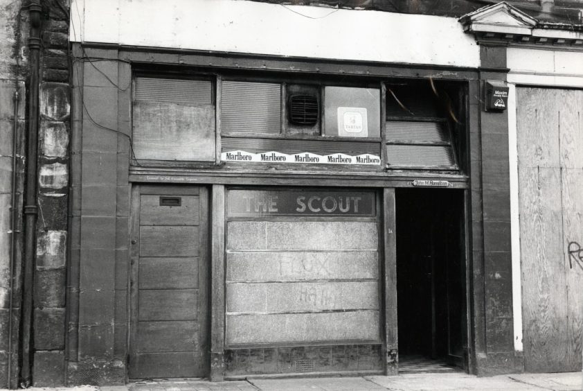 the exterior of Dundee pub the scout bar