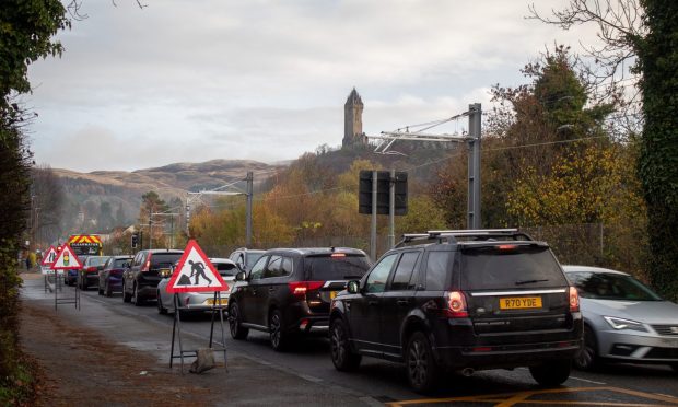 Causewayhead locals and commuters have reported major delays. Image: Isla Glen/DC Thomson