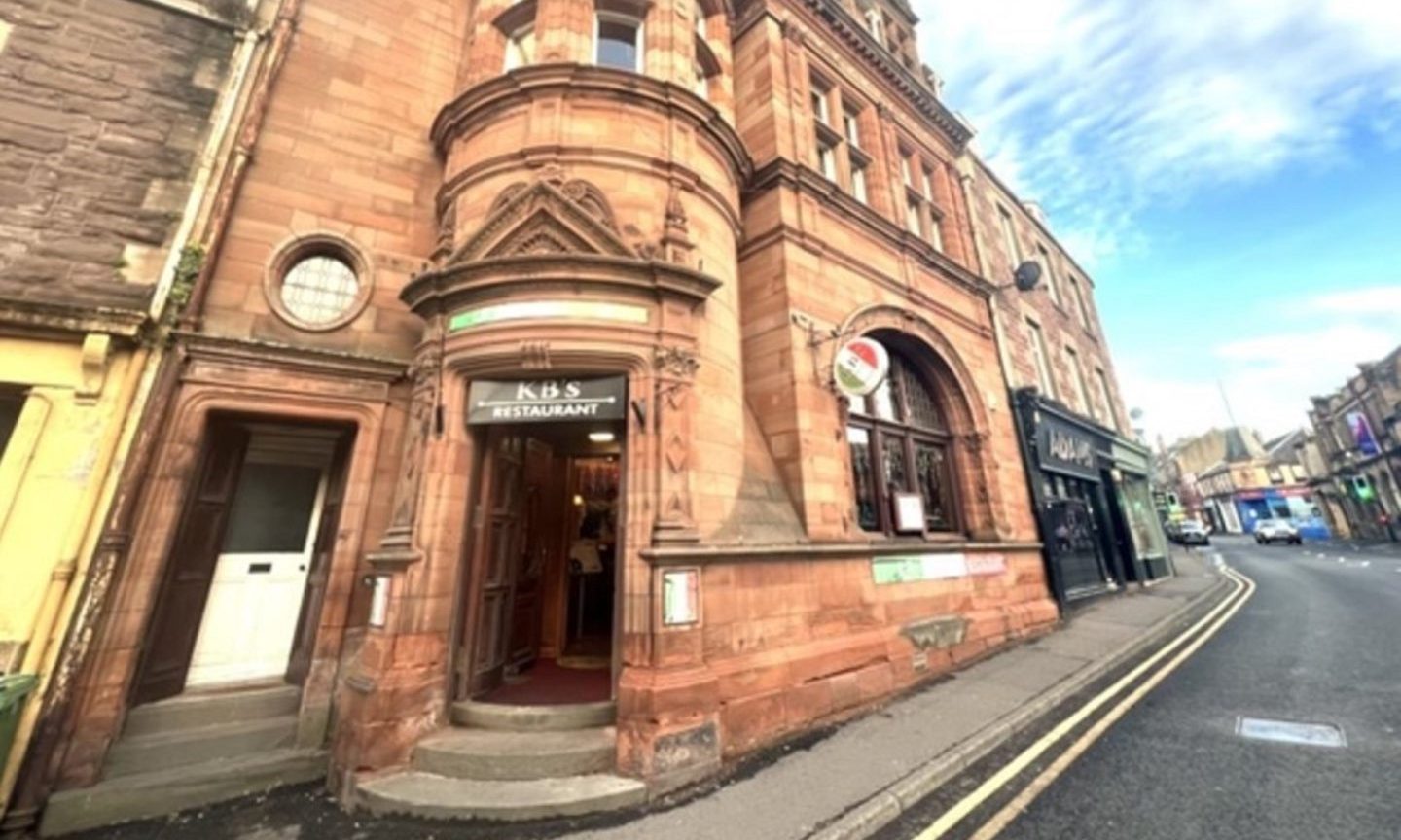 The A-listed building in the centre of Crieff town centre.