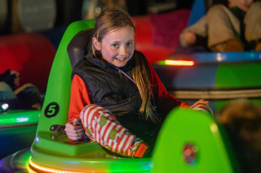 Youngsters having fun at Carnoustie Christmas event.