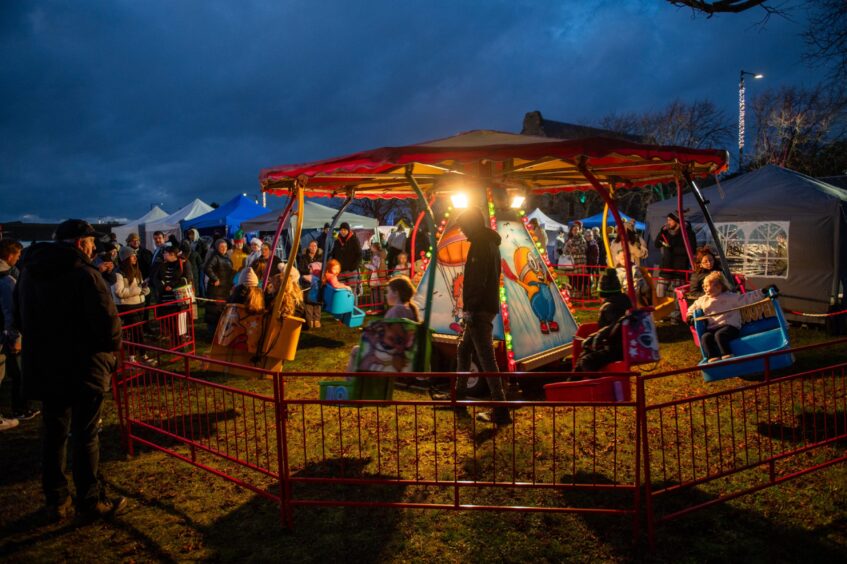 Funfair in Carnoustie Kinloch school grounds.