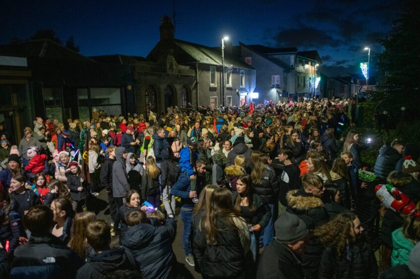 Carnoustie Christmas lights event.