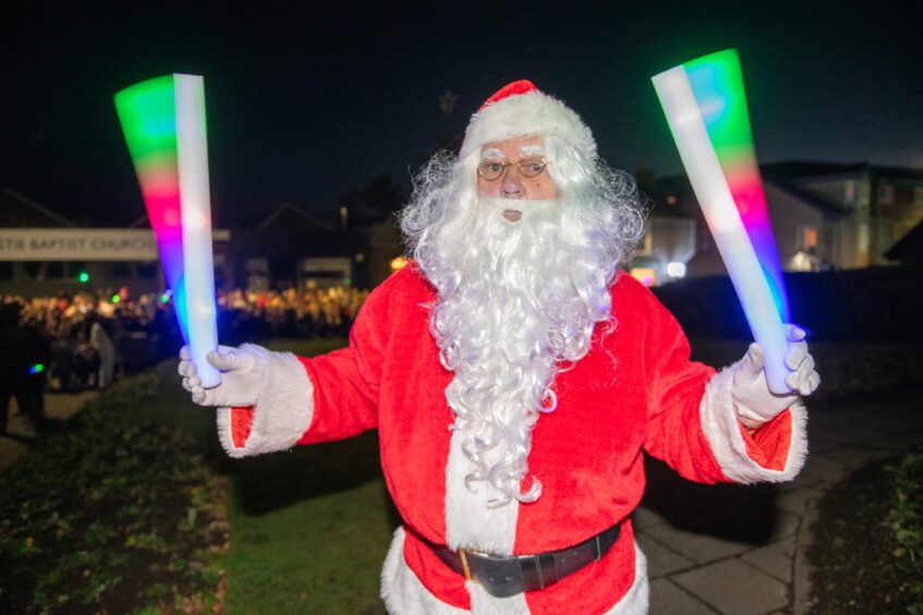 Santa at Carnoustie Christmas fair.