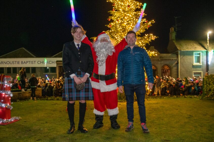 Carnoustie Christmas lights event.