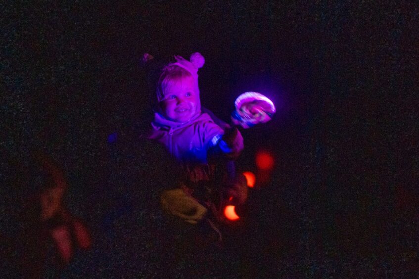 People of all ages enjoyed the fireworks in Cupar on Friday