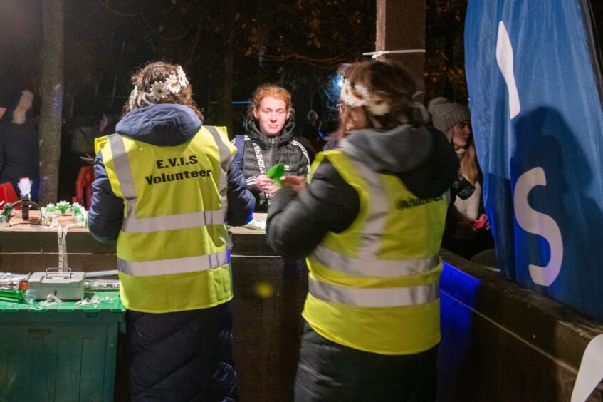 CR0050554, Graham Brown, Edzell. EDZELL Bonfire night gallery request. Picture Shows; enjoying the bonfire, Edzell Muir, Edzell, 02nd Nov 2024. Image: Kim Cessford / DC Thomson