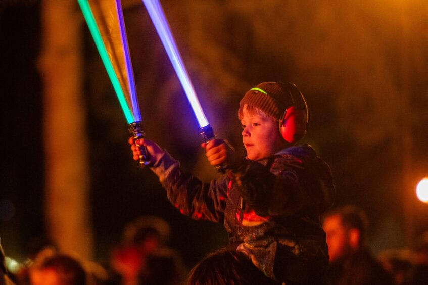 Edzell fireworks night at The Muir.