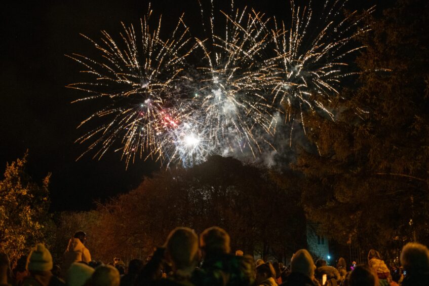 Edzell fireworks night at The Muir.