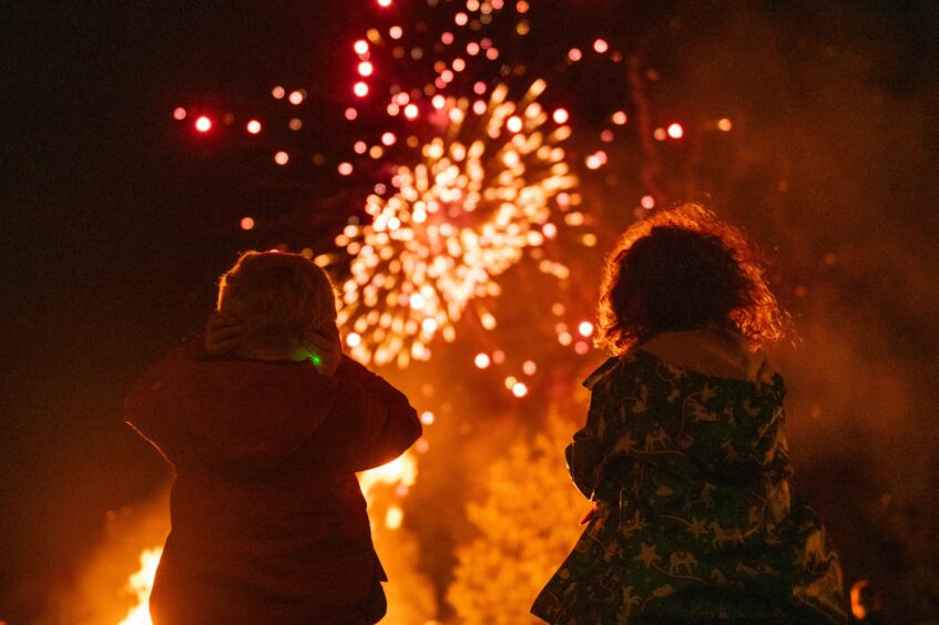 Edzell fireworks display at The Muir.