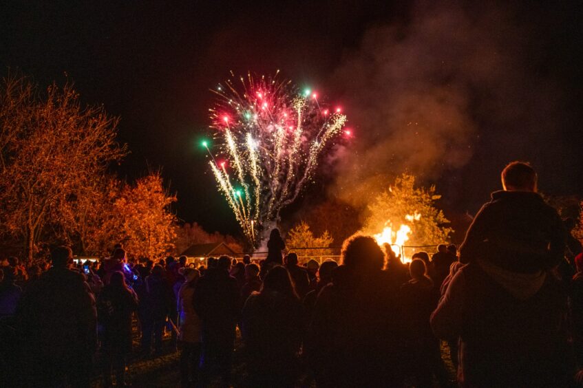 Edzell fireworks display at The Muir.