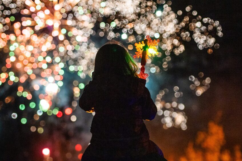 Edzell fireworks display at The Muir.