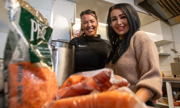 Justine Torana and Nadine Getty of J&J's cafe in Dundee. Image: Kim Cessford/DC Thomson