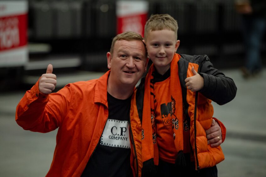 Dundee United were well represented by the fans at a packed P&J Live in Aberdeen. 