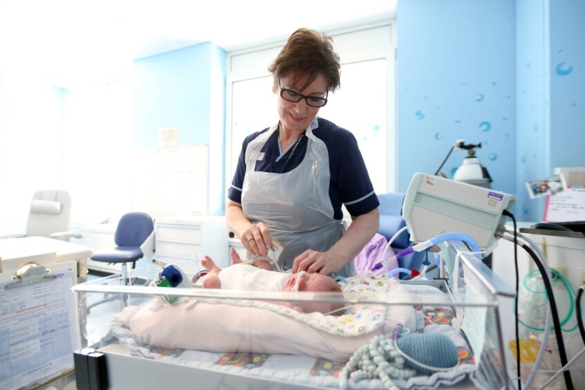 Alison worked as a senior charge nurse overseeing the care of babies in the unit at Ninewells.