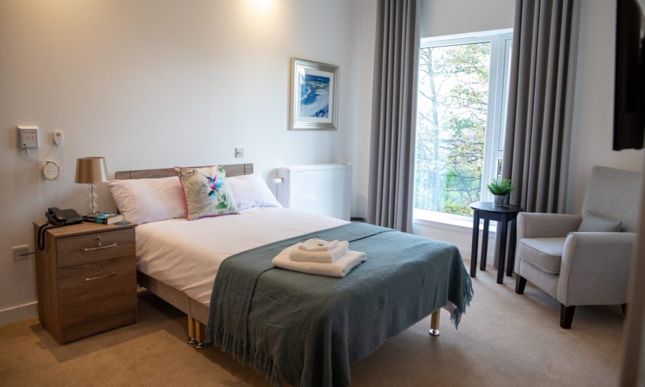 One of the bedrooms at Dalgety Bay Care Home