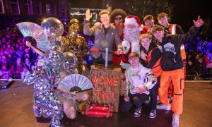 Dunfermline’s Christmas Light Switch-On at the high street brought joy and festivity to the streets. Image: Kenny Smith/DC Thomson