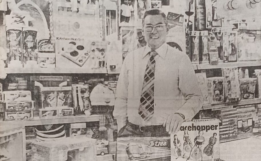 Henry Smith in the Toy Centre before opening in November 1979.