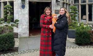 Lorraine and Rosie with baby Billie on her first trip to Scotland. Image: Instagram