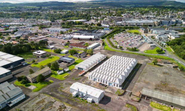 Forthside's former MOD site will become a state-of-the-art film studio. Image: Stirling Council