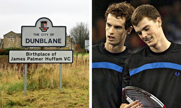 Brothers Andy (left) and Jamie Murray, pictured here in November 2006 after winning against England's Greg Rusedski and James Auckland in the Aberdeen Cup. Image: Simon Price/PA Wire/DC Thomson