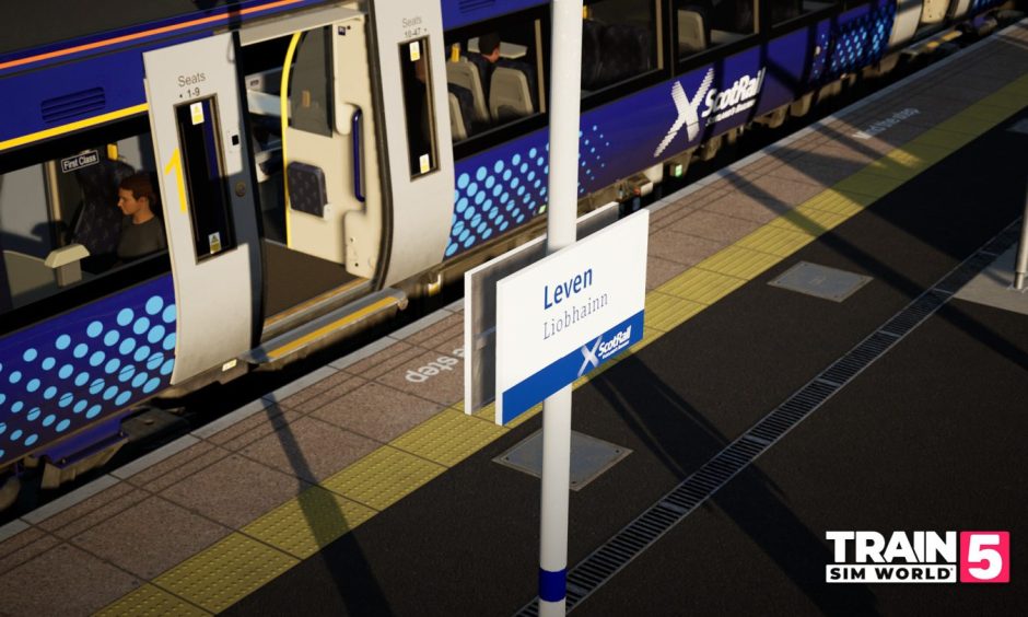 Leven Station recreated in 3D.