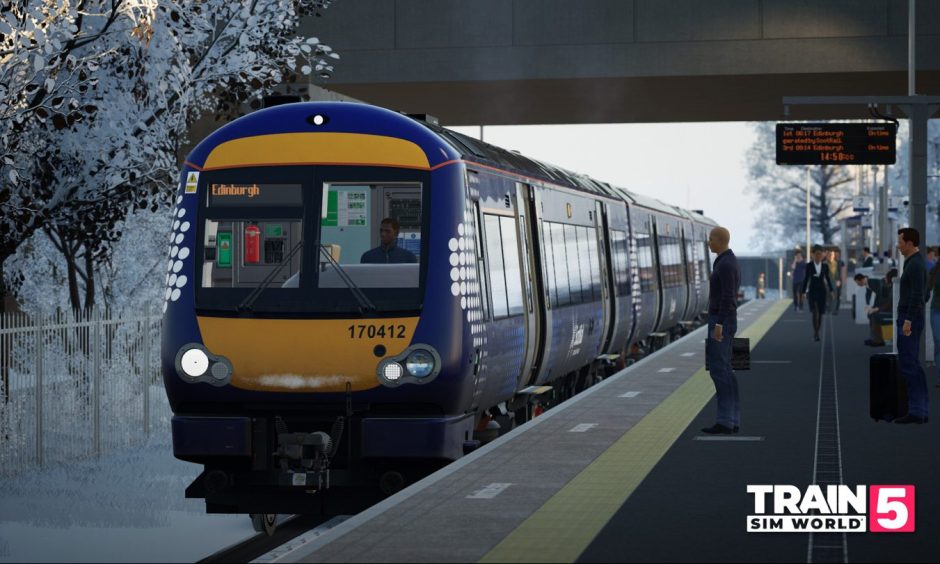 ScotRail train recreated in 3D.