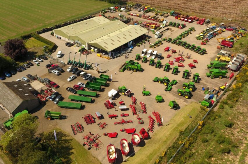 Netherton Tractors' depot in Finavon, Angus. 