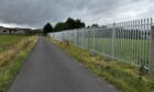 New fencing at Perthshire Caravans.