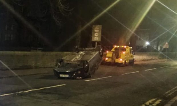 Dundee Car Flip Pensioner Made Scotland Drink-drive Claim