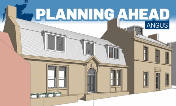 There are plans to turn former Brechin council offices into flats. Image: Brunton Design