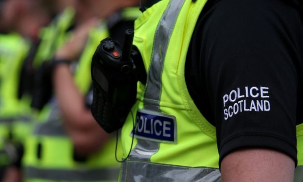 Picture of a police officer wearing a stab vest.