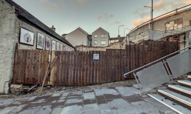 The Dunfermline site of the proposed short-term lets apartments.