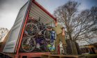 Hundreds of bikes were returned to Nigel Carter in Comrie.