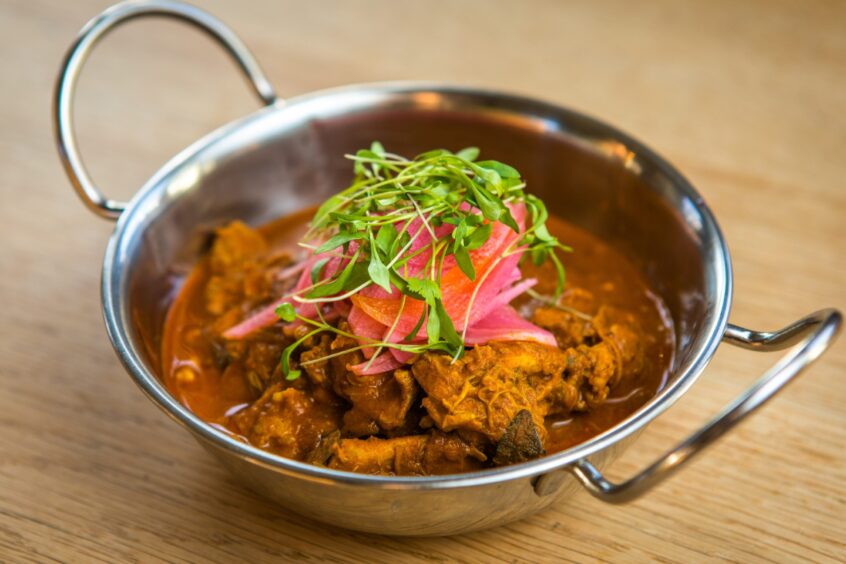 Murgh makhani - yogurt marinated chicken in a rich tomato and butter sauce.