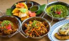 A selection of colourful Indian dishes at Karma Lake of Mentieth.