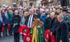 Dean of the Guildry of Stirling Elizabeth Roads and Stirling MP Chris Kane were among the officials in attendance on Sunday. Image: Steve MacDougall/DC Thomson